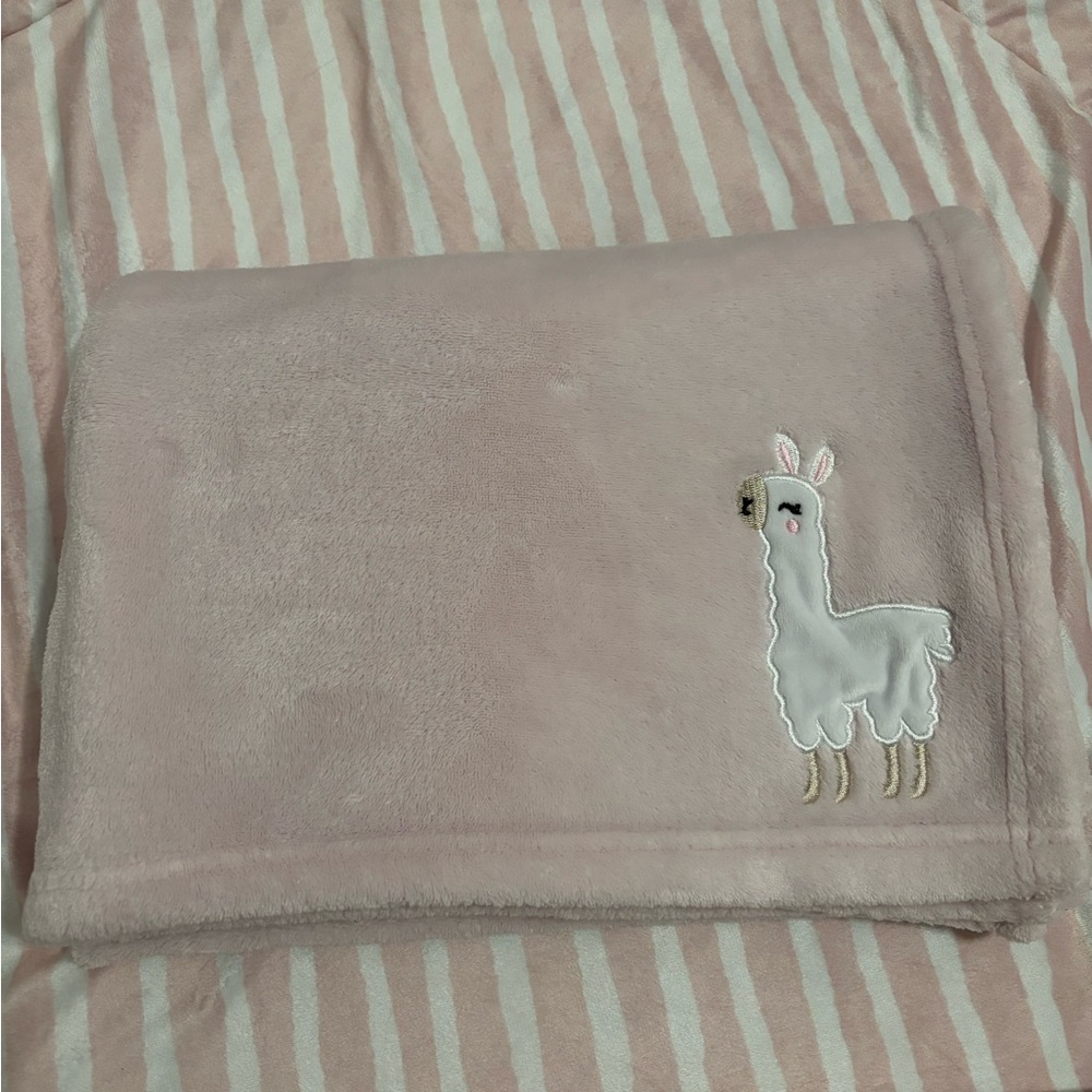 Used, DaysU Plush Flannel Baby Blanket Super-Soft Lightweight, Pink, 50”x60”